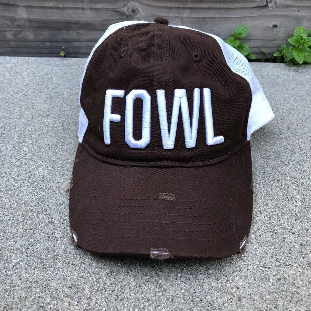 Nashville Tennessee FOWL Trucker Hat Men's Brown Adjustable Cap​​​​​​